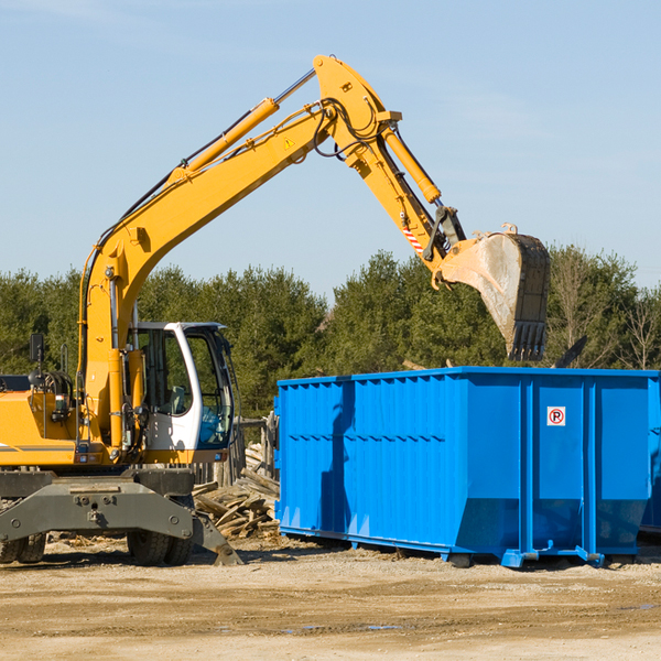 what size residential dumpster rentals are available in Blue Springs Missouri